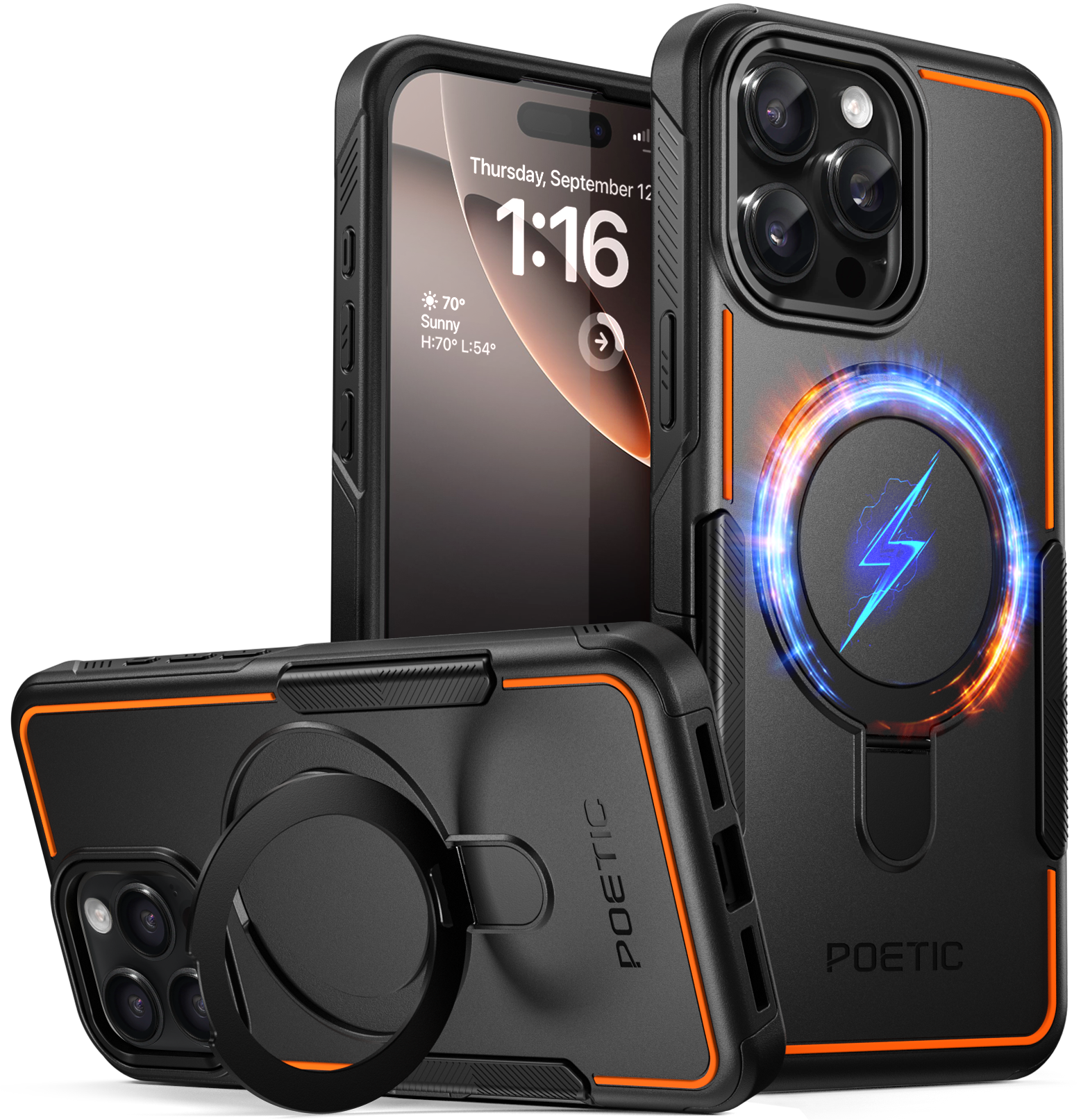 Apple iPhone 16 Pro Max Case with Ring Stand – Poetic Cases