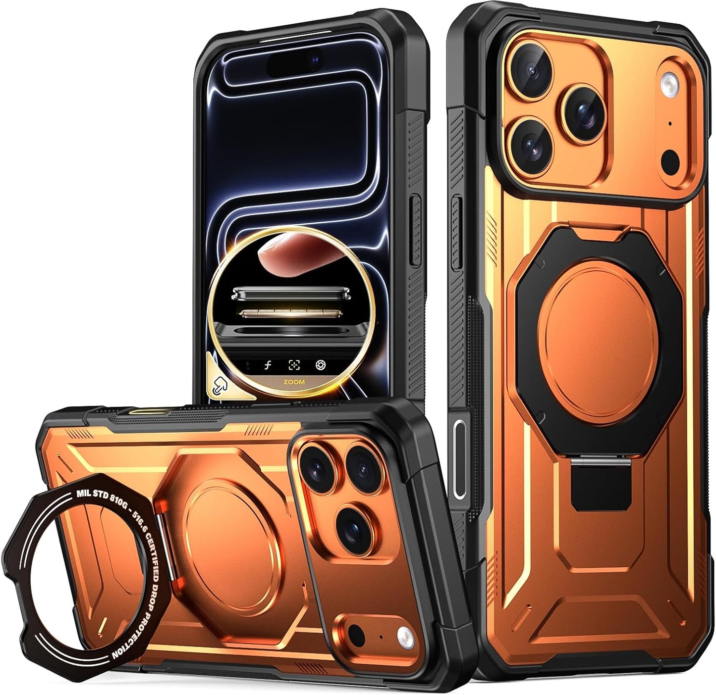 Apple iPhone 17 Pro with MagSafe Ring Stand Case