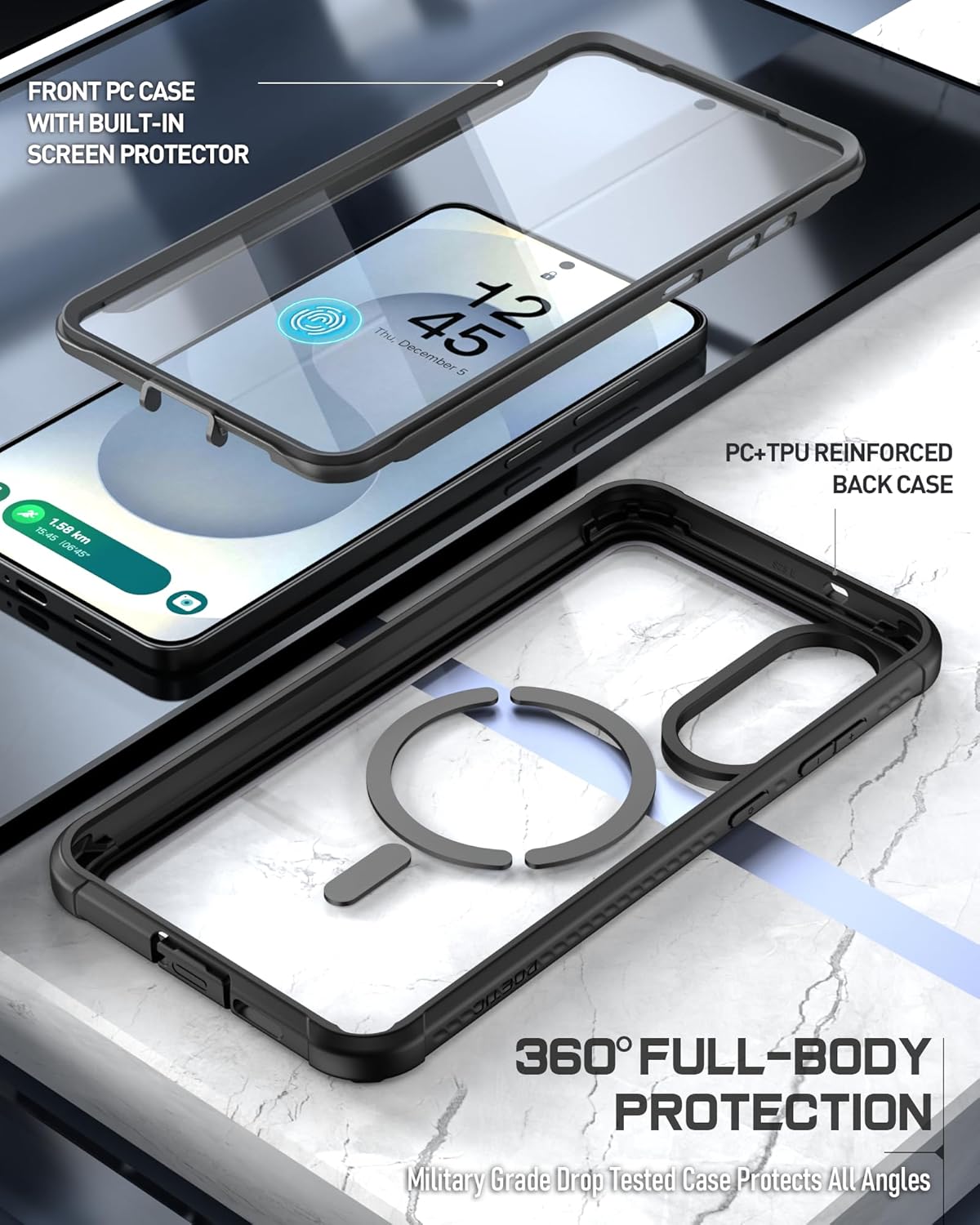 Galaxy S25 Edge with MagSafe Case