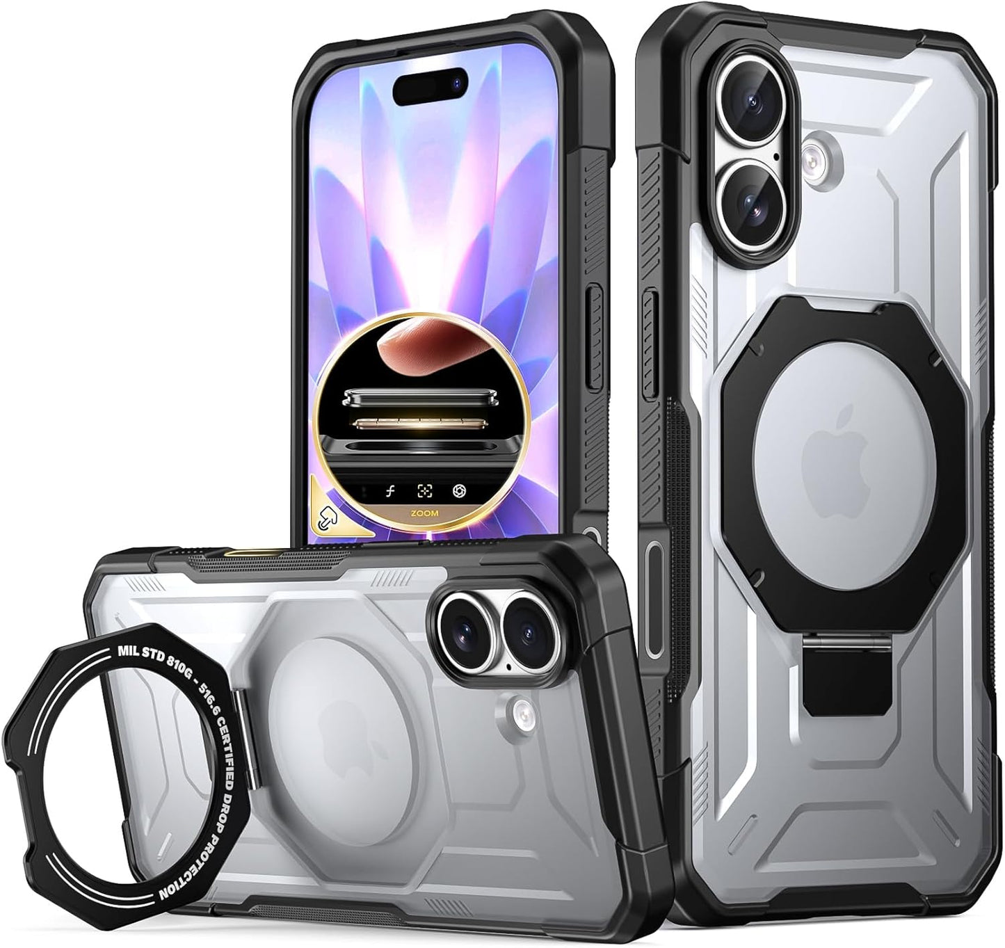 Apple iPhone 17 with Magsafe Ring Stand Case