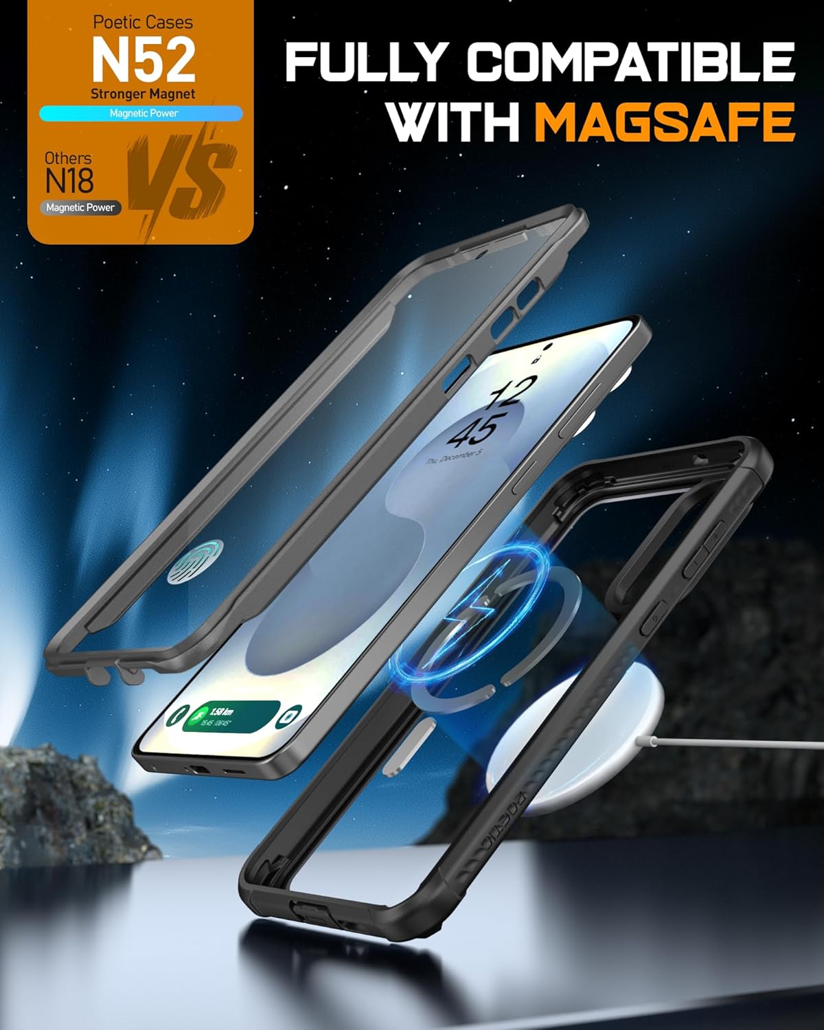 Galaxy S25 Edge with MagSafe Case