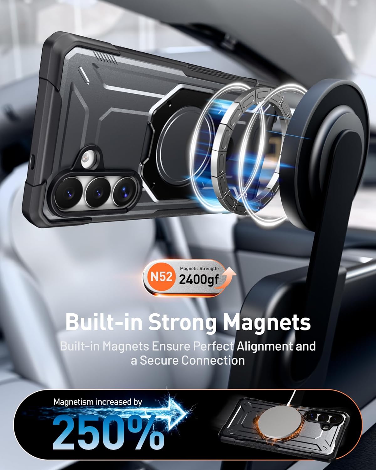 Galaxy S26 Spartan Case with Ring Stand