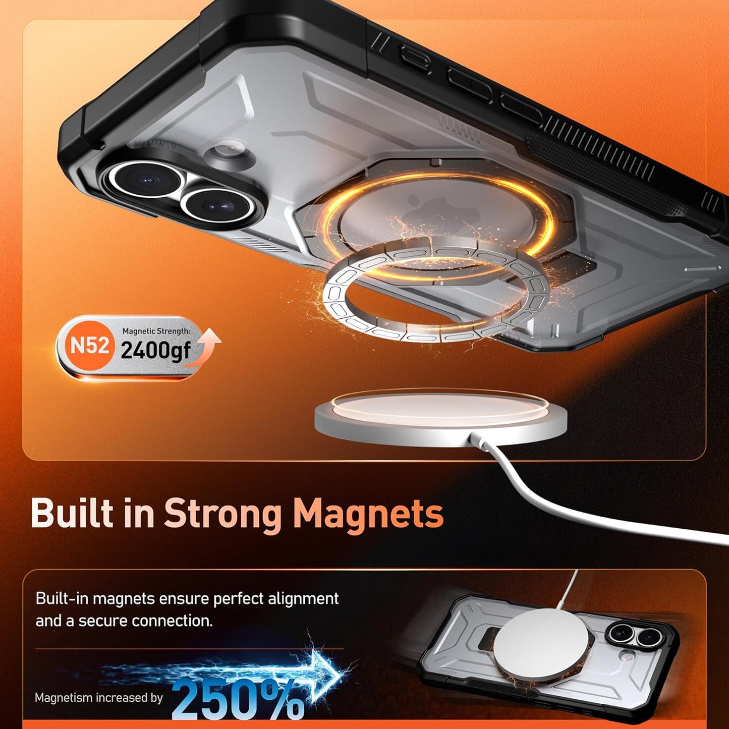 Apple iPhone 17 with Magsafe Ring Stand Case