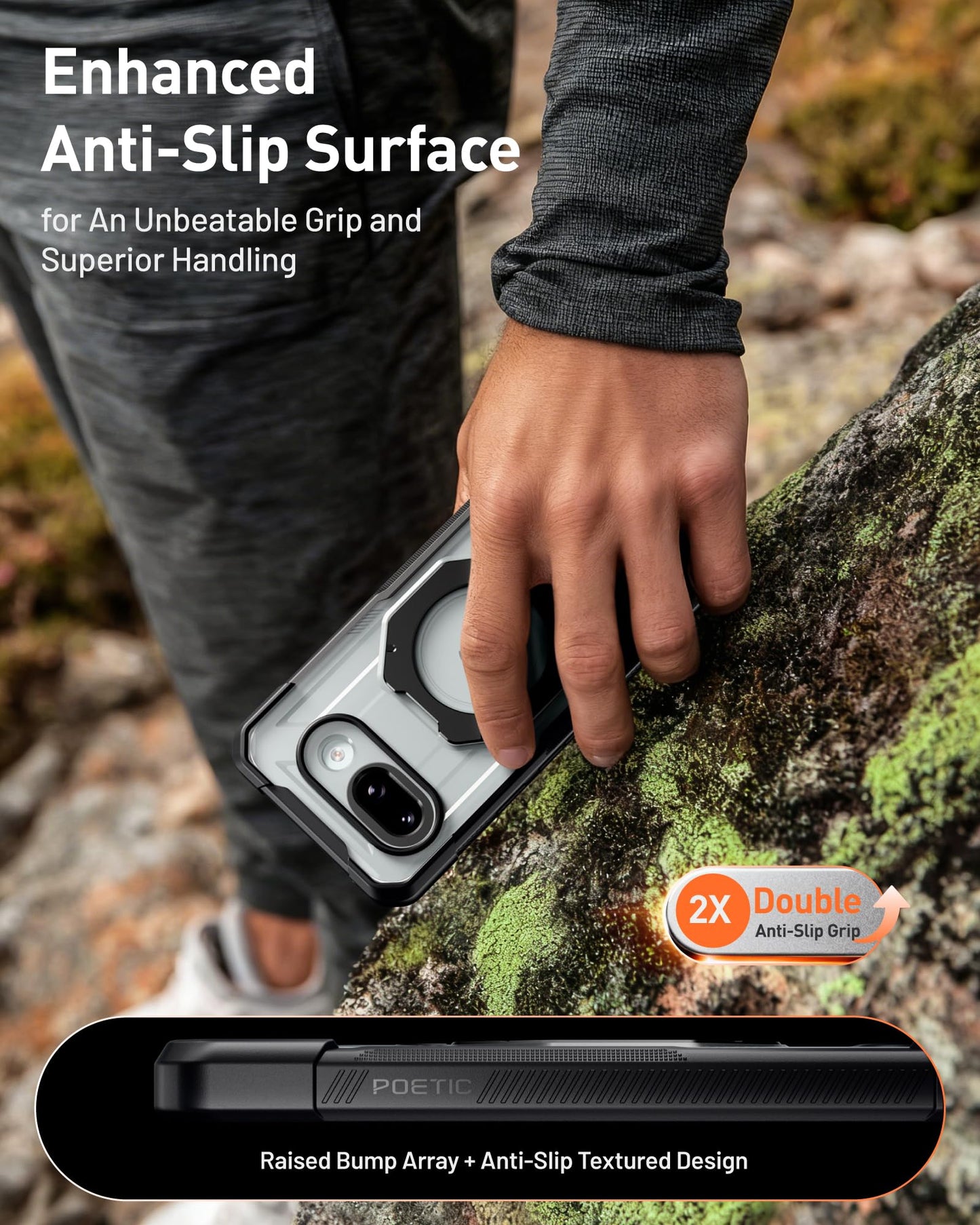 Google Pixel 10A Spartan Case with Ring Stand