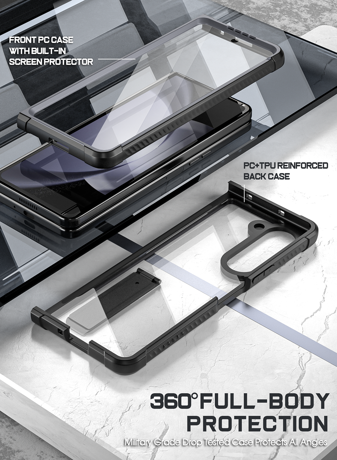 Galaxy Z Fold 5 Case with Kickstand