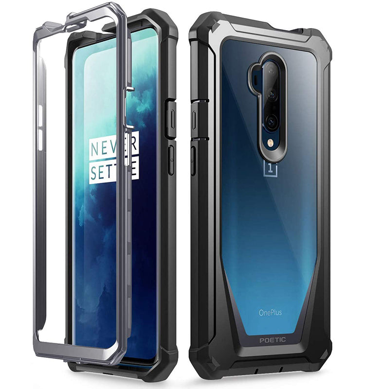 Custodia IVoler Per Oneplus 7 Pro 4G/5G – Antiurto Grado Militare, TPU Morbido Con Fibra Di Carbonio, Design Anti-impronte, Protezione Angoli Rinforzata, Nero