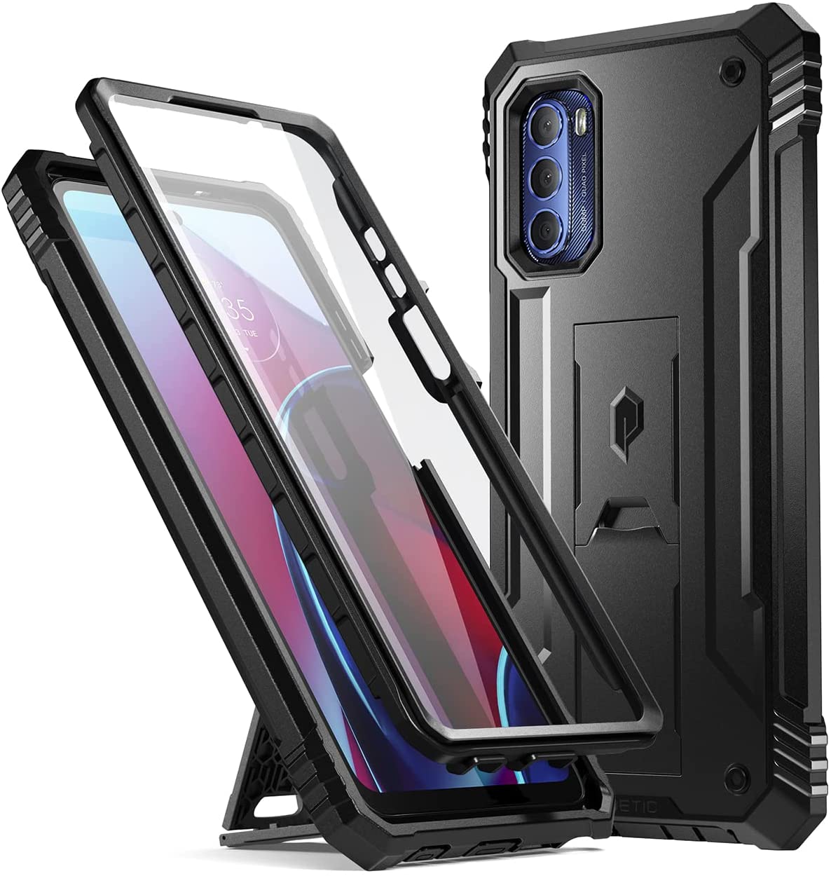 Poetic Revolution Case for Motorola Moto G Stylus 2022 4G, Heavy Duty Full Body Cover with Kickstand, Black Poetic Revolution Case for Motorola Moto G Stylus 2022 4G, Heavy Duty Full Body Cover with Kickstand, Black