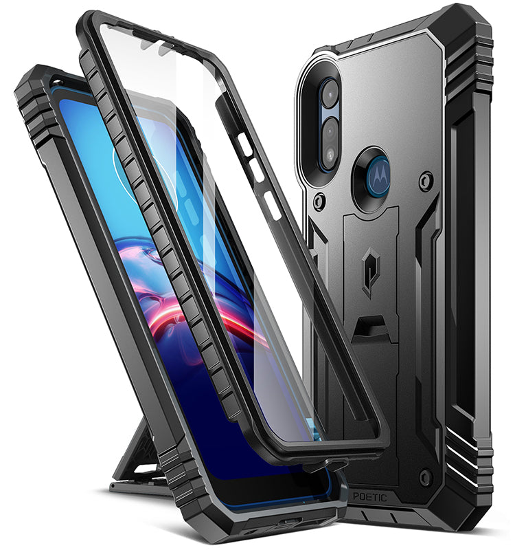 CoverON Motorola Moto E 2020 Case Heavy Duty Full Body Slim Fit Shockproof  Clear Phone Cover - EOS Series