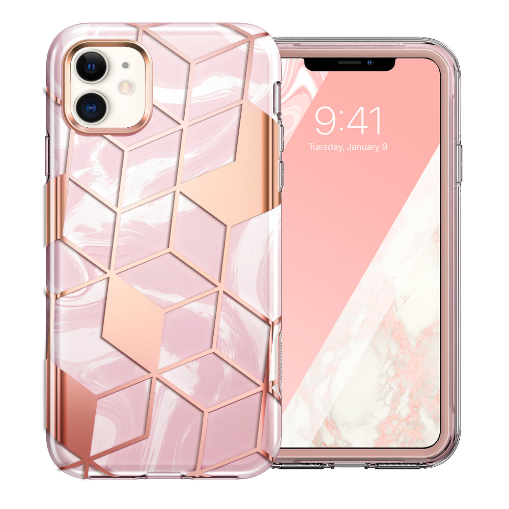 Apple iPhone 11 Marble Bumper Case with Built-in-Screen Protector – Poetic  Cases