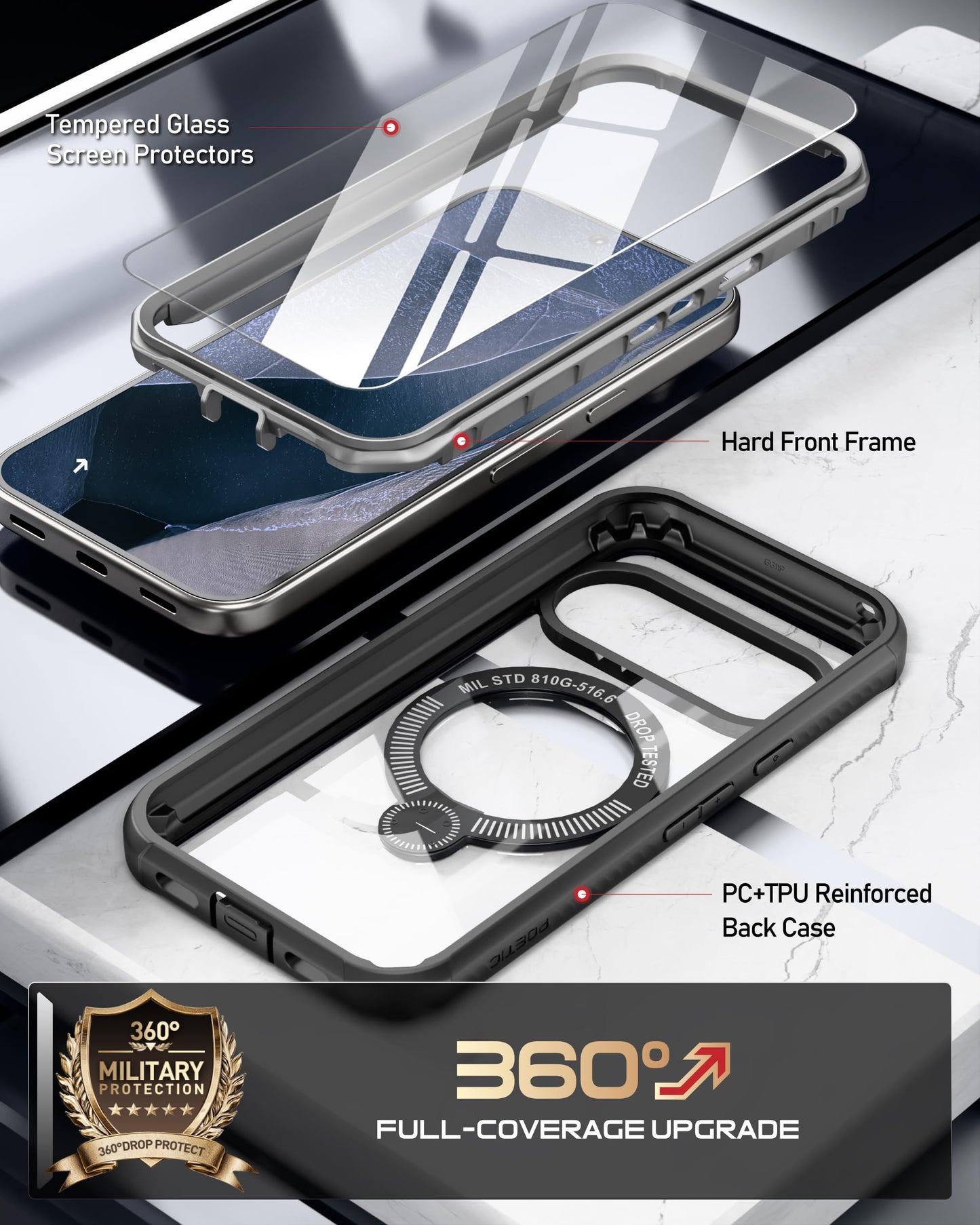 Google Pixel 11  Pro case Magsafe Ring Stand