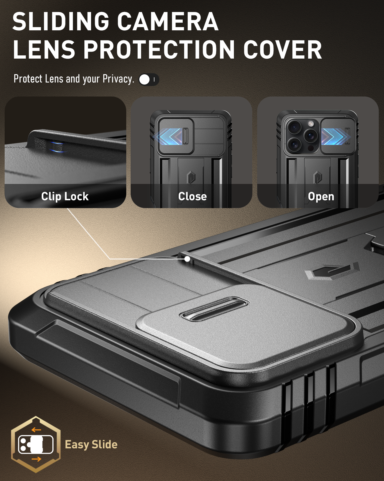 TPU Case + Tempered Glass Screen Protector For IPhone 16e, 16 Plus, 16 Pro Max, SE 2022 – Black, Anti-Shock