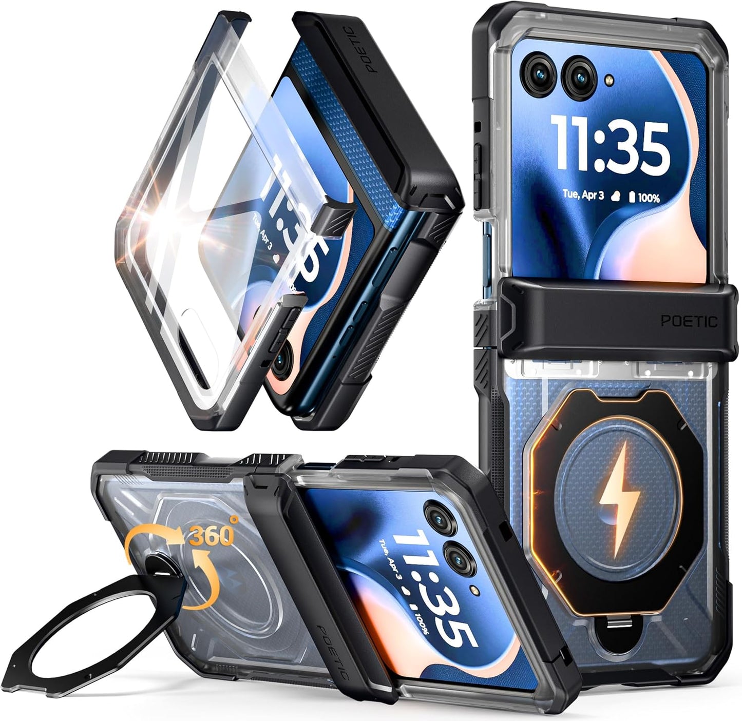 Moto Razr 2026/2025/2024 Case with Ring Stand