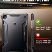 Galaxy Tab A11 Plus / A9 Plus Case Built in-Screen Protector with Kickstand