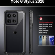 Moto G Stylus 5G 2026 with Fingerprint Cover Case