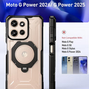 Moto G Power 5G (2025 & 2026) Spartan Case with Ring Stand