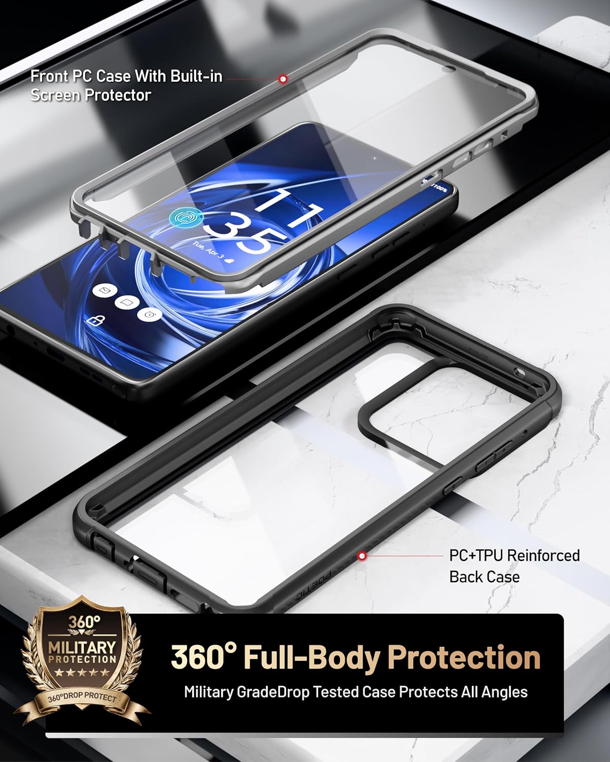 Moto G Stylus 5G 2026 with Fingerprint Cover Case
