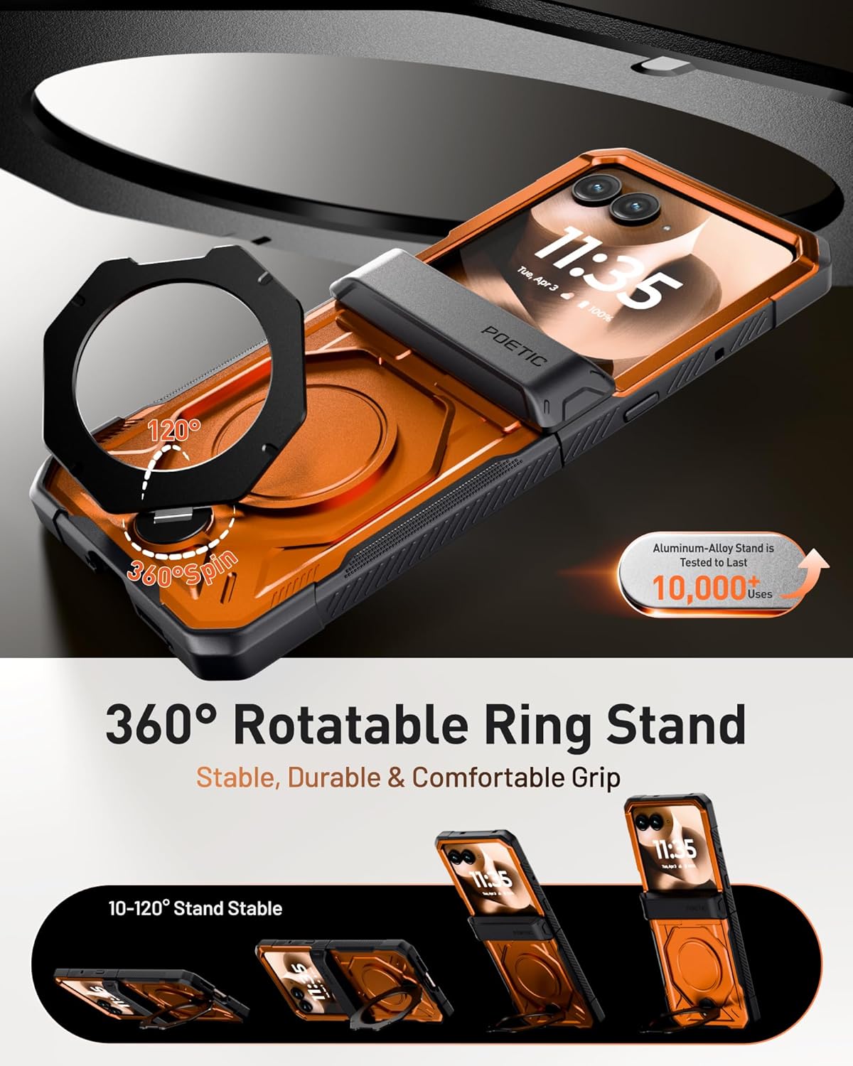 Moto Razr Ultra 2026/2025/2024 Magnetic Ring Kickstand