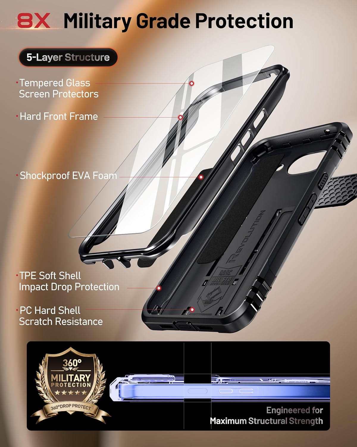 Google Pixel 10A with Slide Camera Cover Case