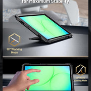 Galaxy Tab A11 Plus / A9 Plus Case Built in-Screen Protector with Kickstand