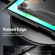 Galaxy Tab A11 Plus / A9 Plus Case Built in-Screen Protector with Kickstand