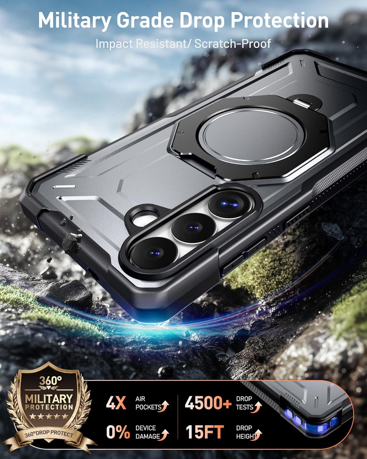 Galaxy S26 Plus Spartan Case with Ring Stand