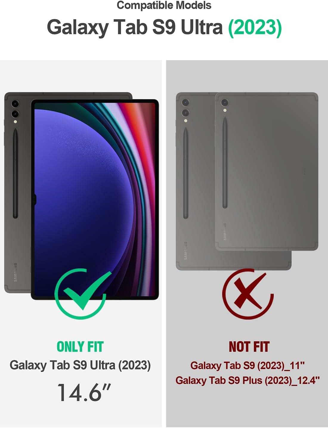 Galaxy Tab S10 Ultra 2024 & S9 Ultra 2023 Case