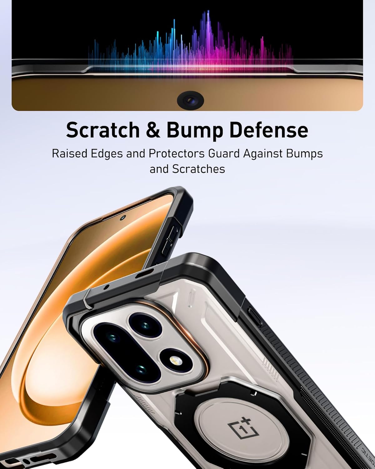 OnePlus 15 Spartan Case with Ring Stand