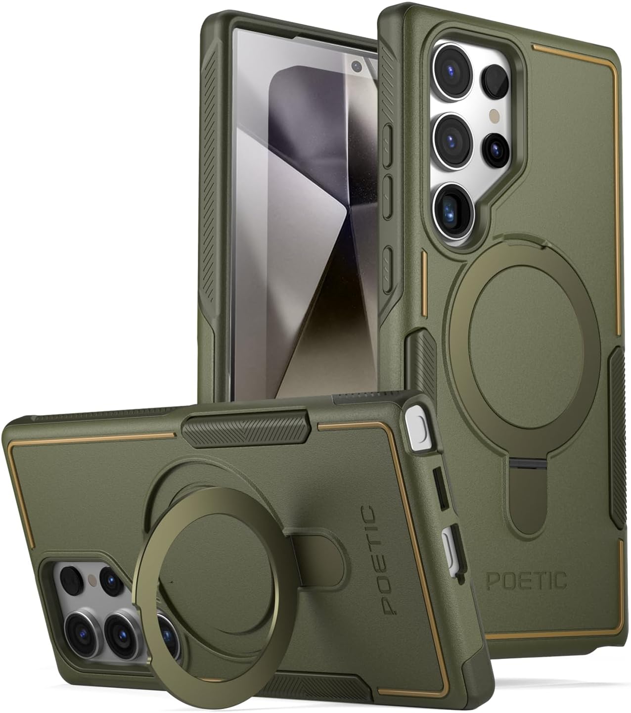 Galaxy S24 Ultra Magnetic Ring Stand Case – Poetic Cases