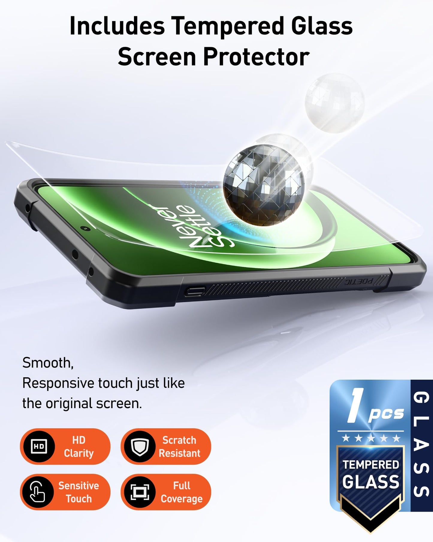 OnePlus 15R Spartan Case with Ring Stand