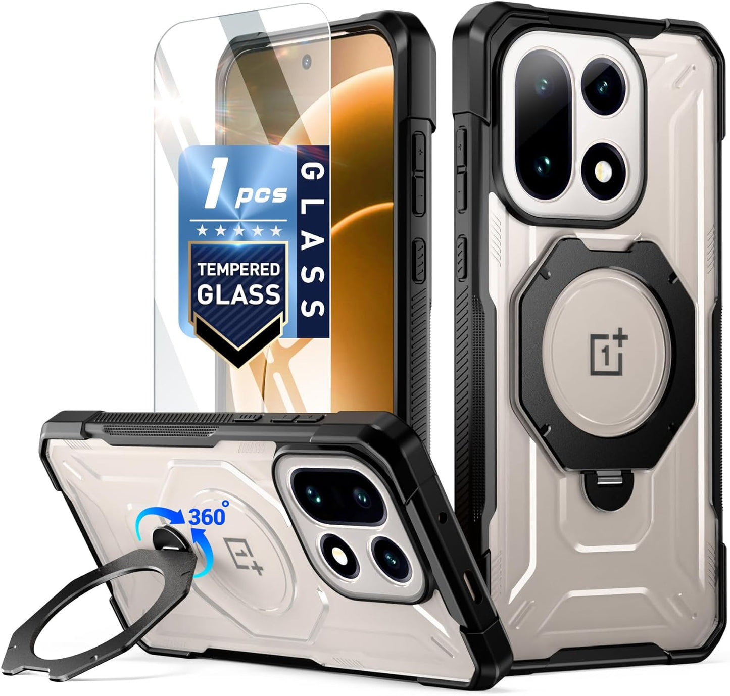 OnePlus 15 Spartan Case with Ring Stand