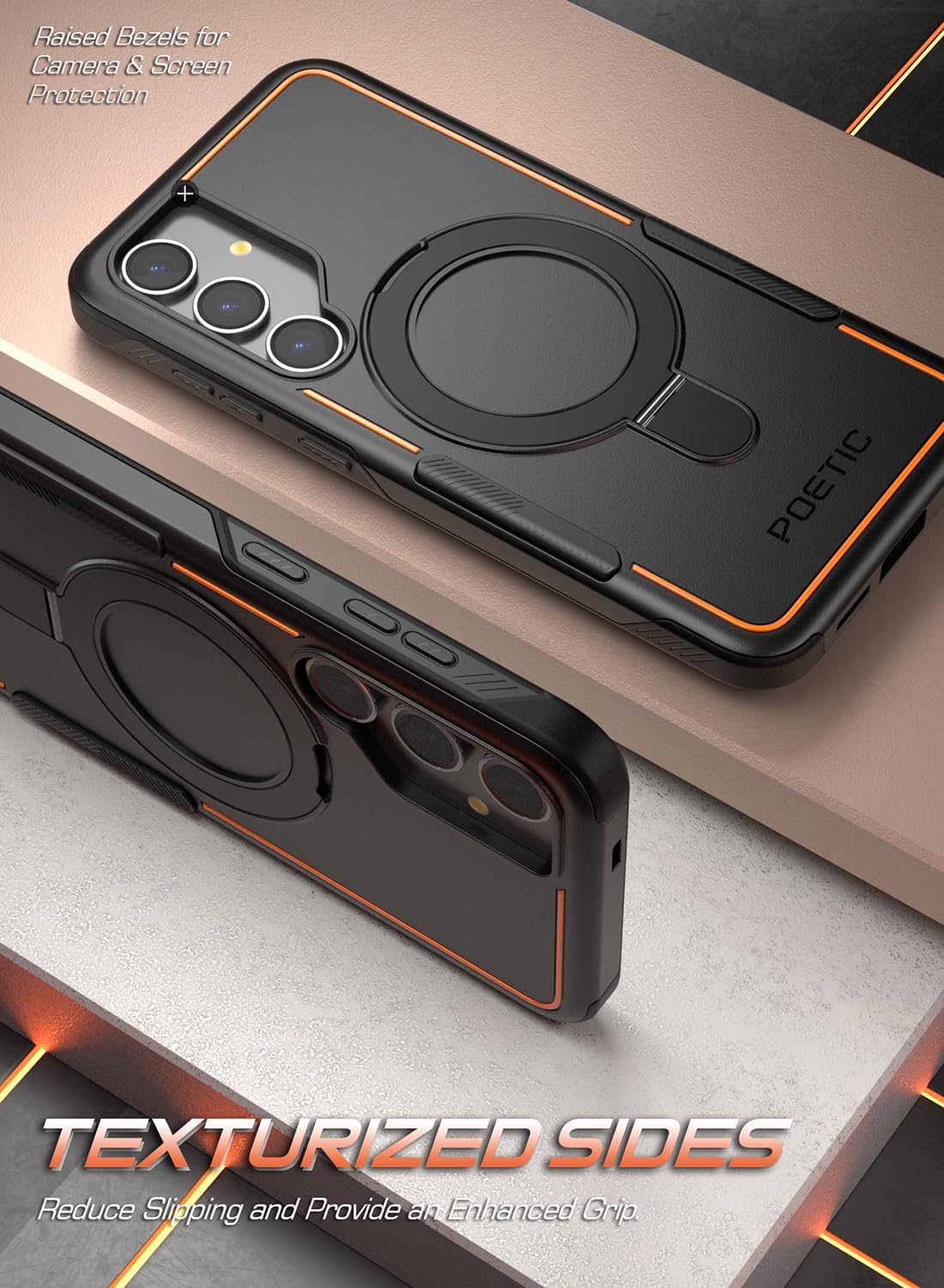 Galaxy S24 Magnetic Ring Stand Case – Poetic Cases
