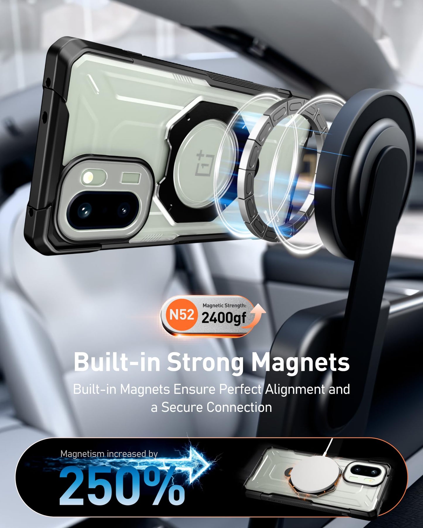 OnePlus 15R Spartan Case with Ring Stand