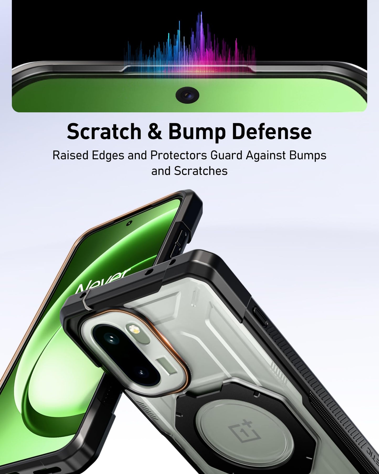 OnePlus 15R Spartan Case with Ring Stand