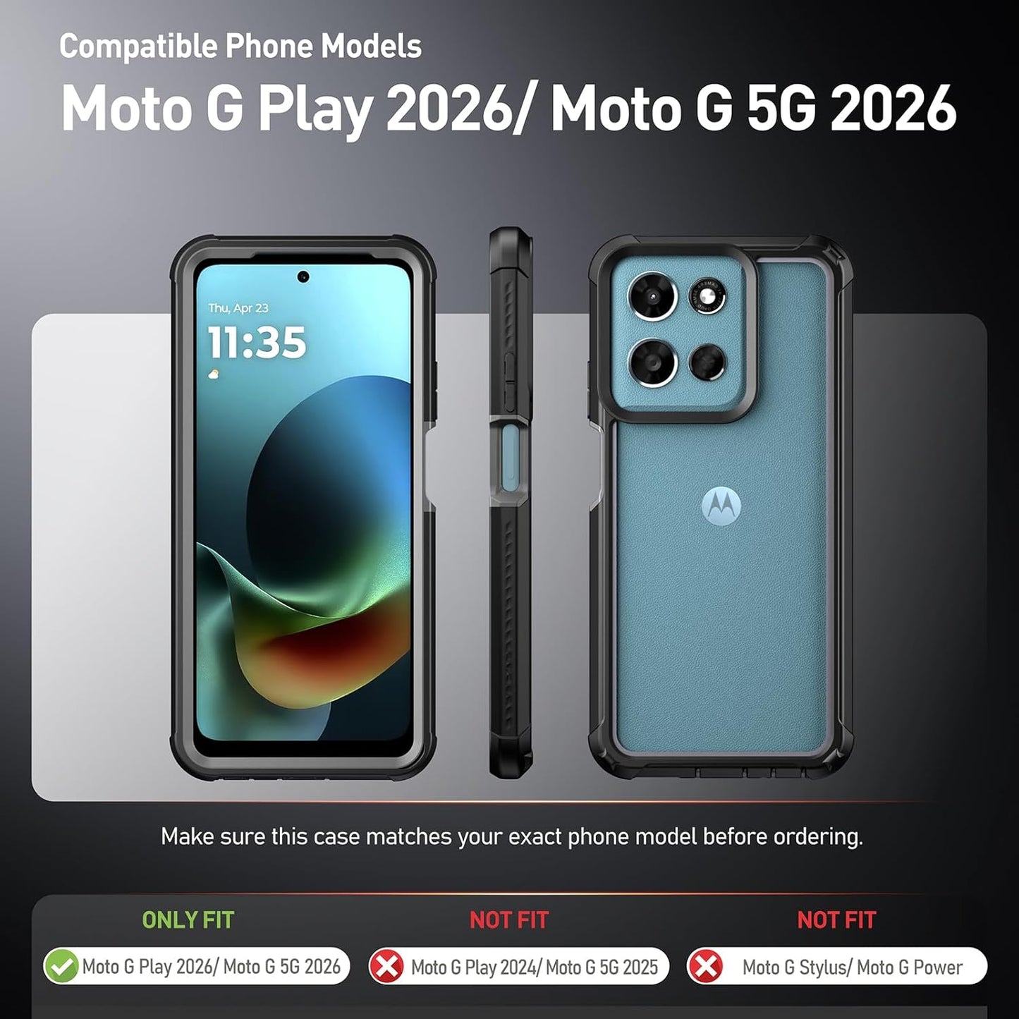 Moto G Play 5G (2026) / Moto G 5G (2026) Guardian Case