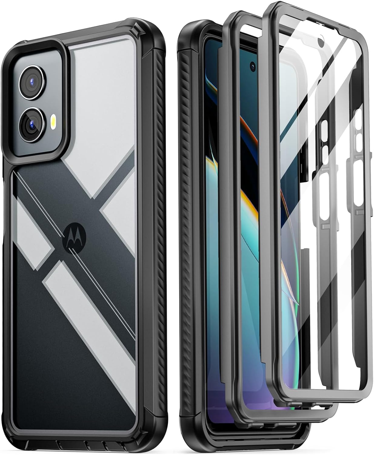 Poetic Guardian Case for Moto G Stylus (2021), Clear Case with Built-in Screen Protector, Green Poetic Guardian Case for Moto G Stylus (2021), Clear Case with Built-in Screen Protector, Green