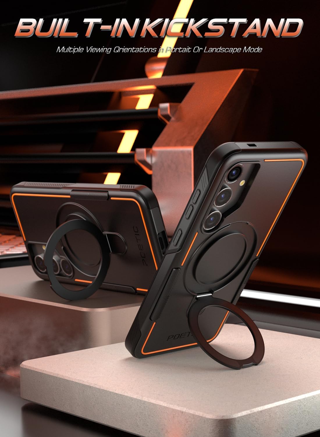 Galaxy S24 Plus Magnetic Ring Stand Case – Poetic Cases