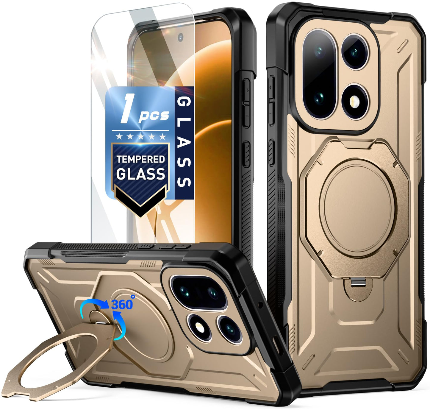 OnePlus 15 Spartan Case with Ring Stand