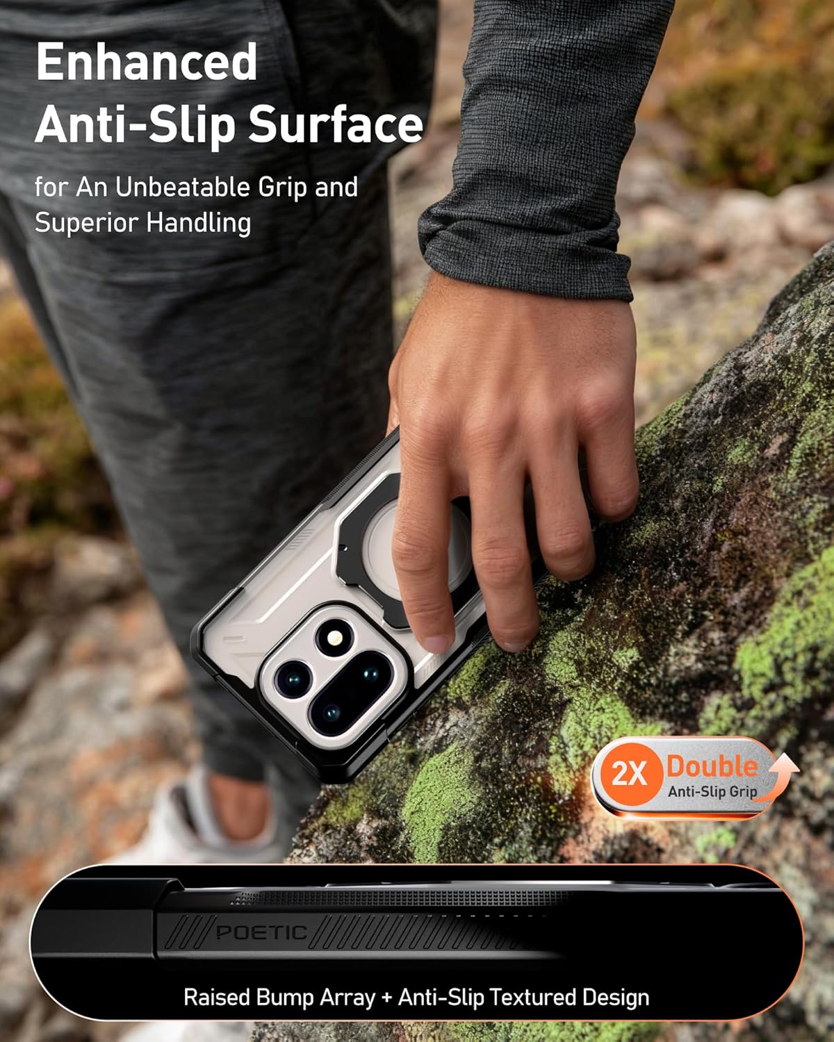 OnePlus 15 Spartan Case with Ring Stand