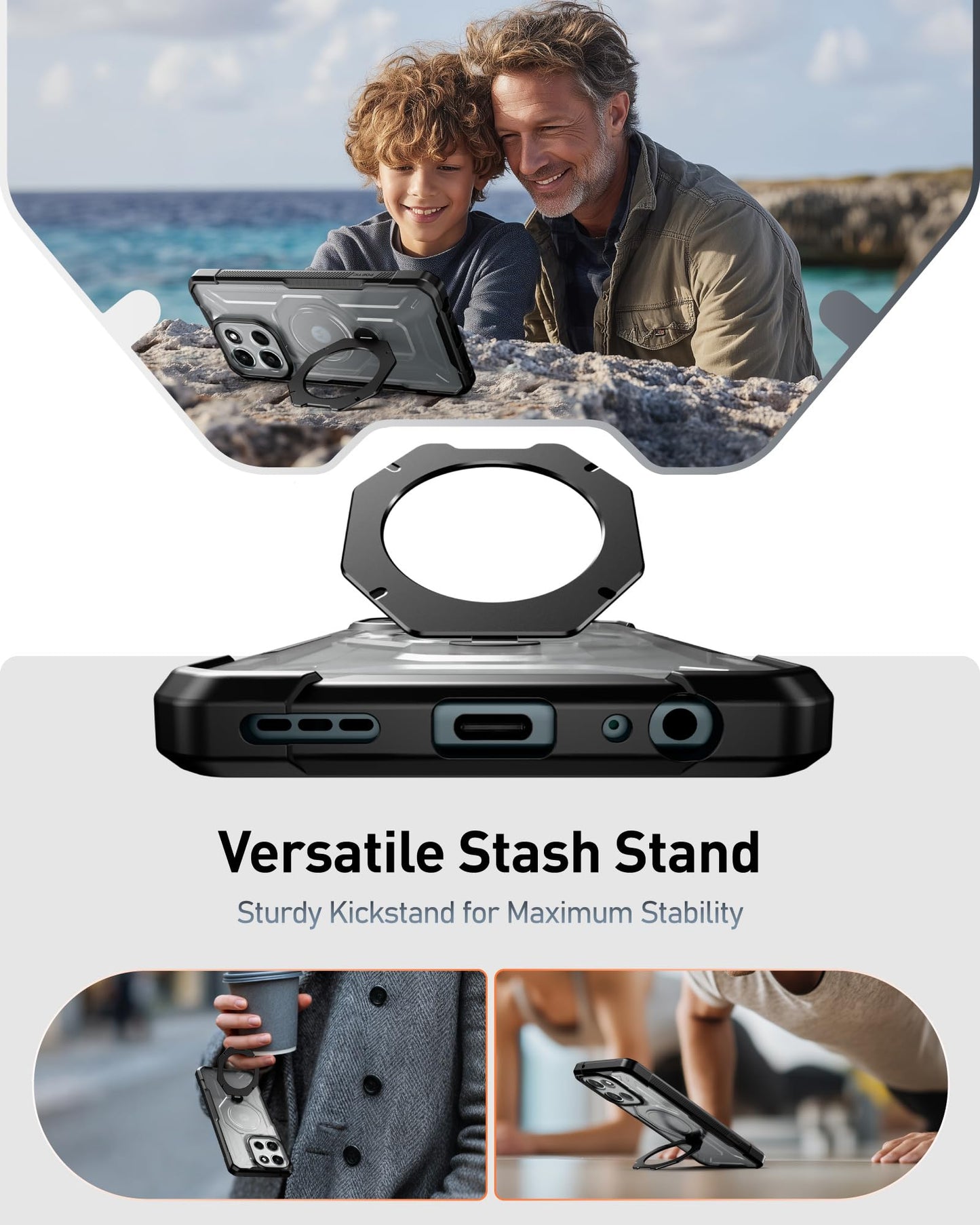 Moto G Play (2026) I Moto G 5G (2025 & 2026) Spartan Case with Ring Stand