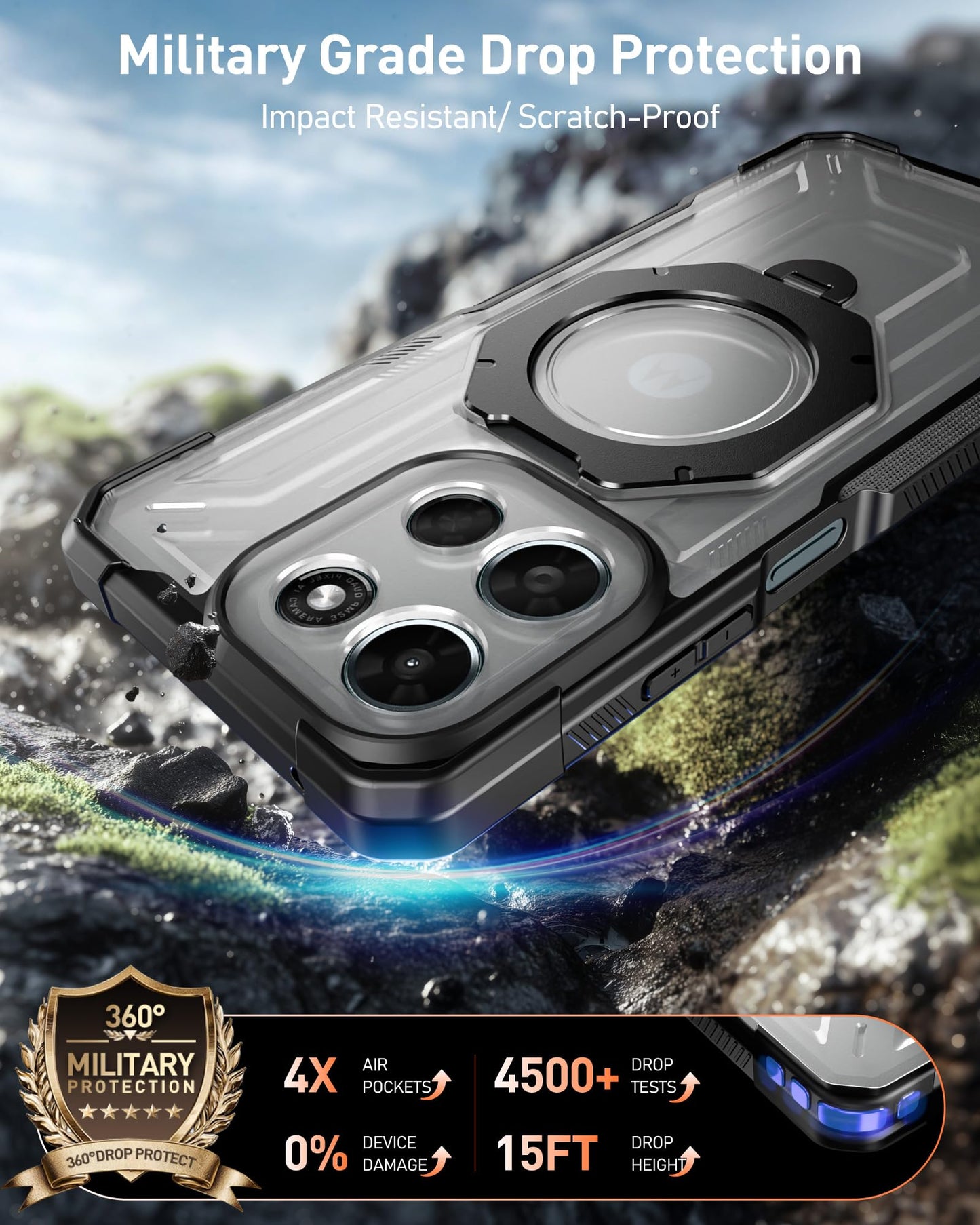 Moto G Play (2026) I Moto G 5G (2025 & 2026) Spartan Case with Ring Stand