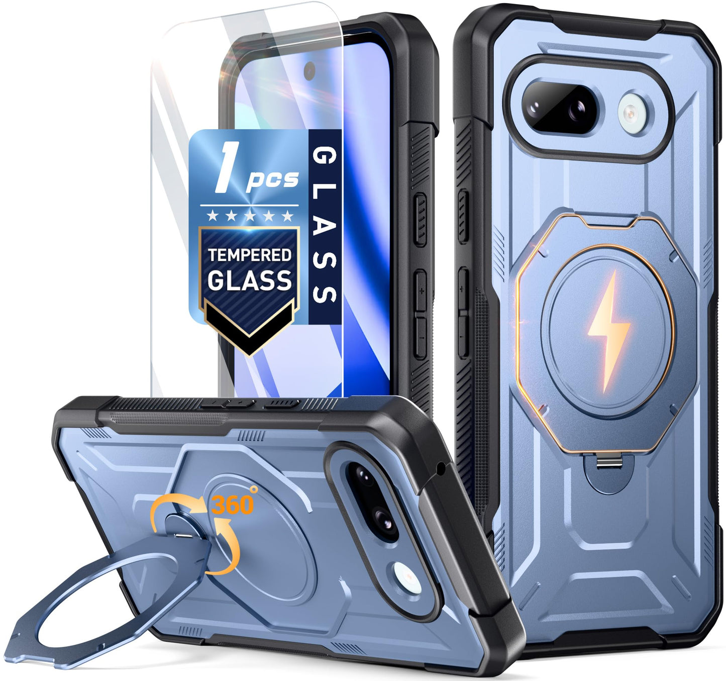 Google Pixel 10A Spartan Case with Ring Stand