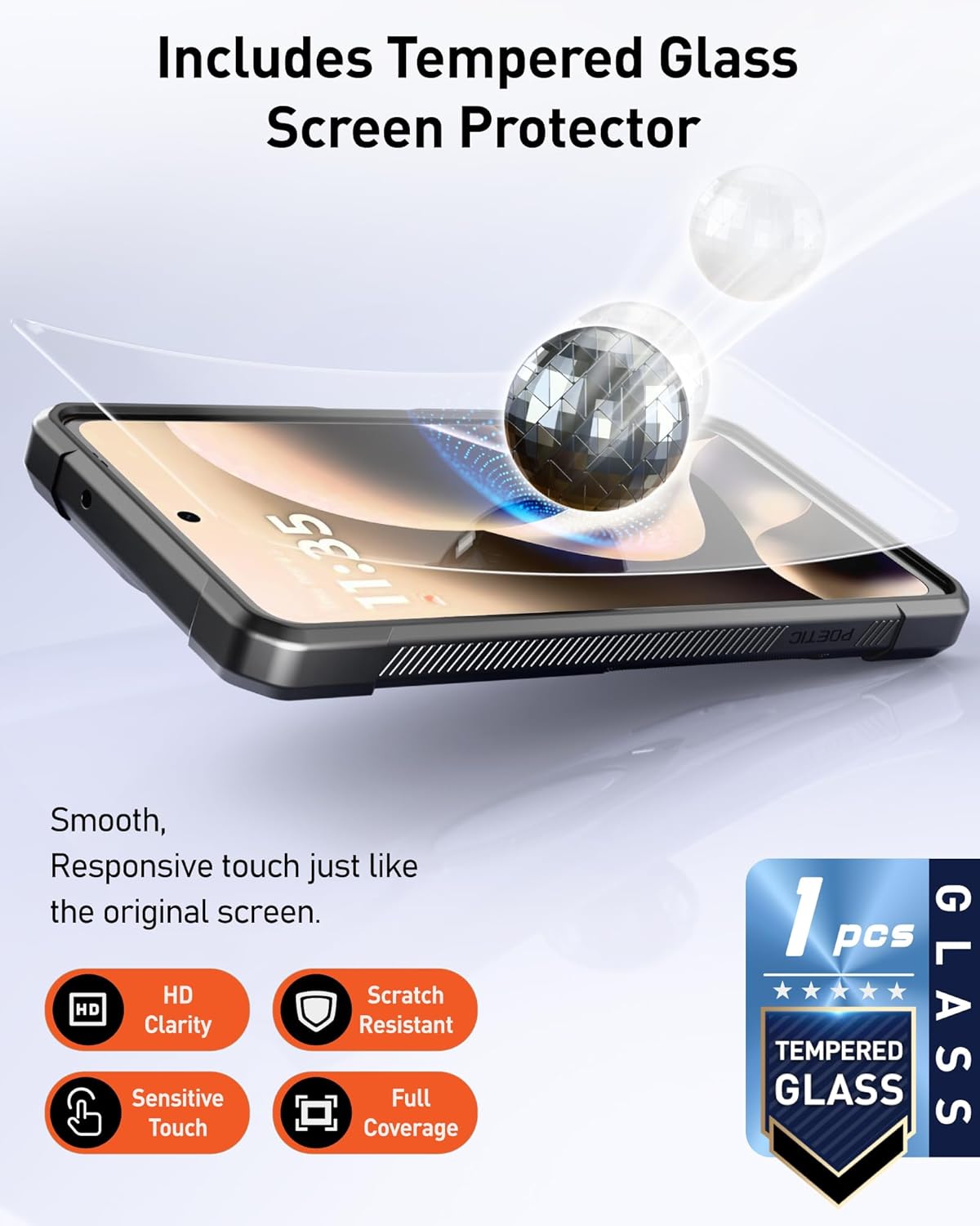Moto G Power 5G (2025 & 2026) Spartan Case with Ring Stand