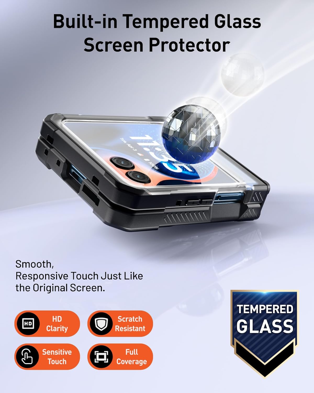 Moto Razr 2026/2025/2024 Case with Ring Stand
