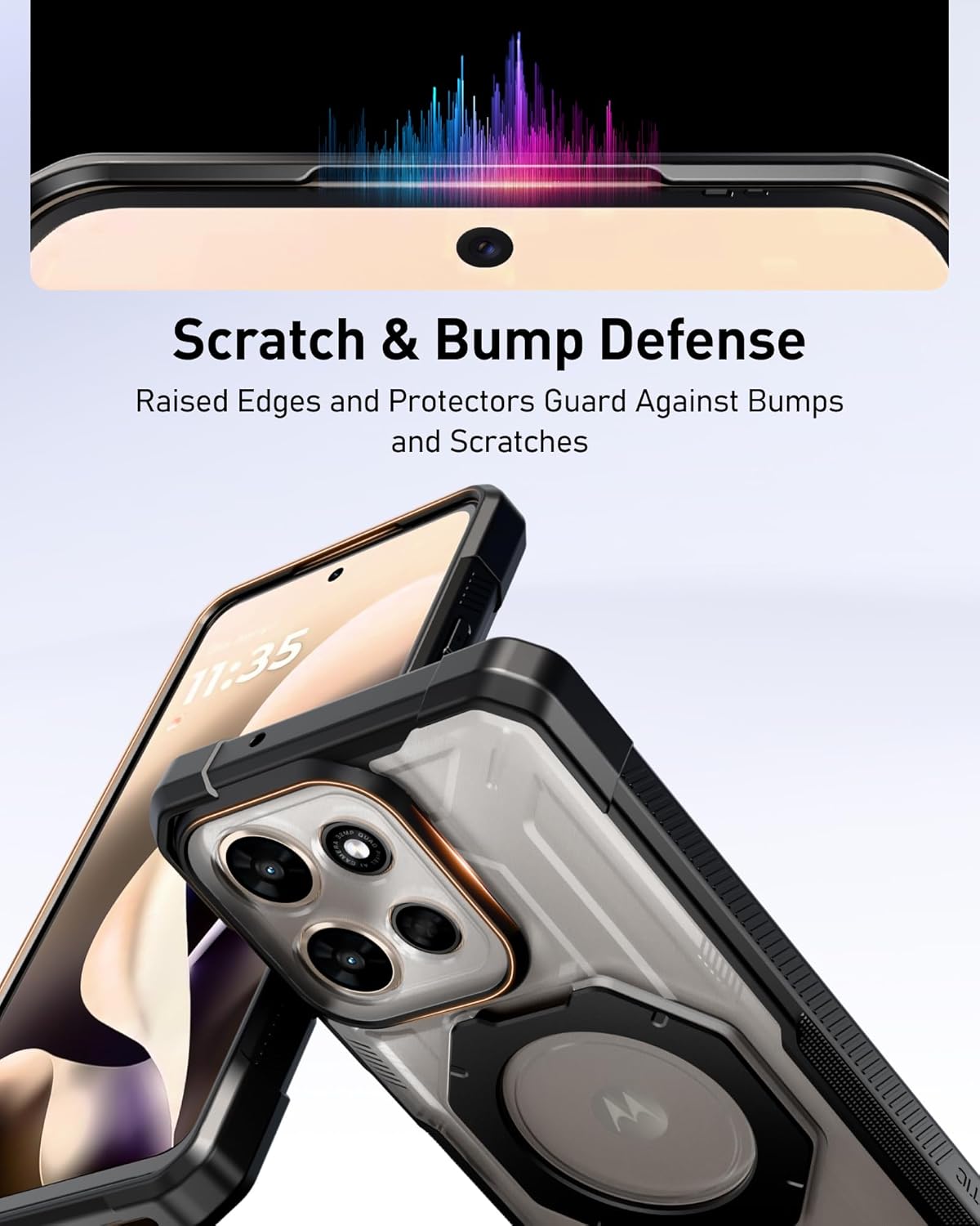 Moto G Power 5G (2025 & 2026) Spartan Case with Ring Stand