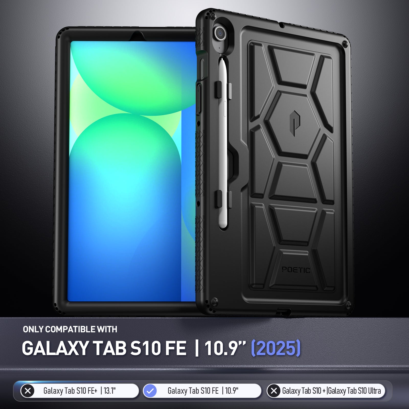 楽天市場】Galaxy Tab S9 FE ケース 10.9インチ スタンド機能