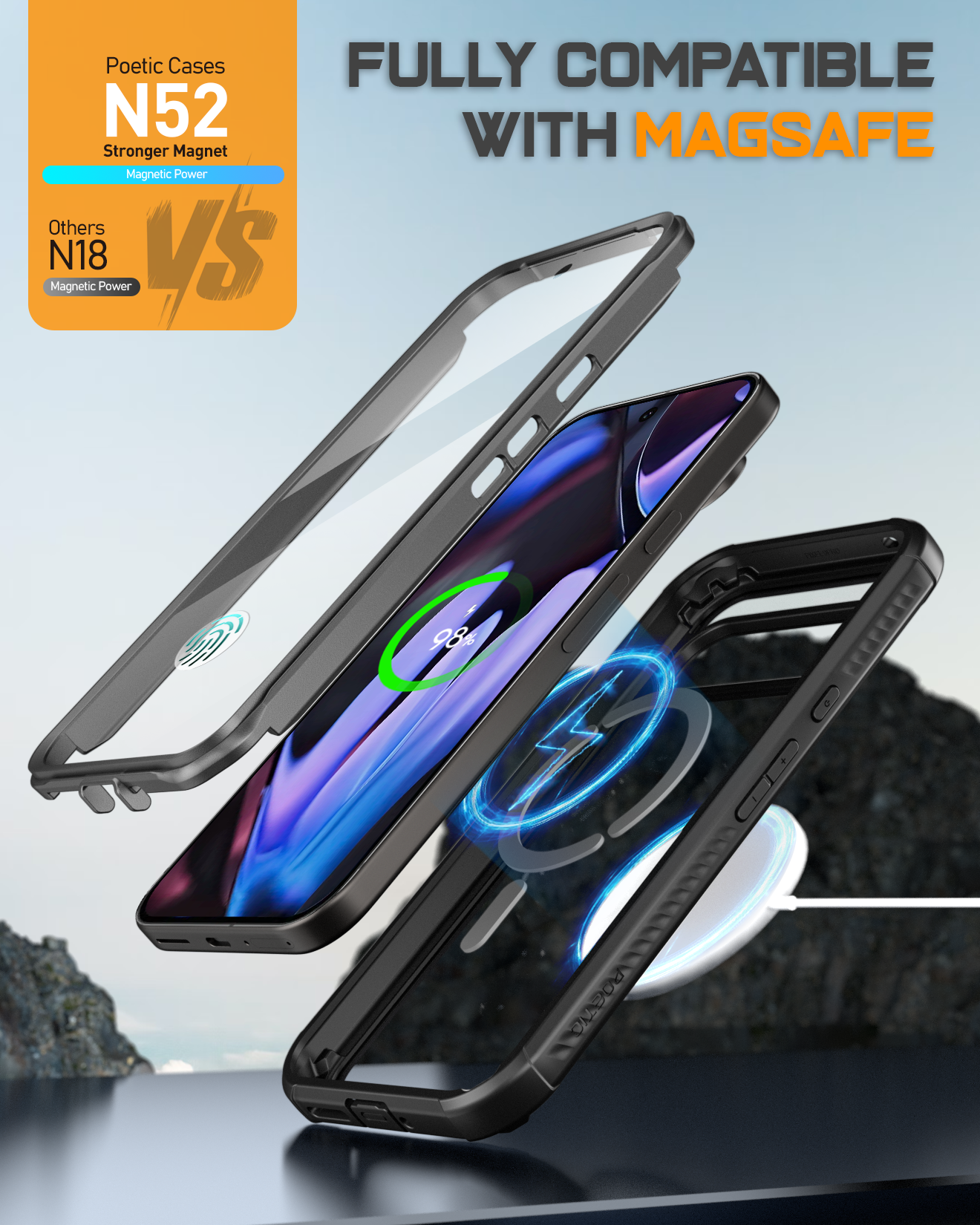 Google Pixel 9/9 Pro 5G Case With Magsafe – Poetic Cases