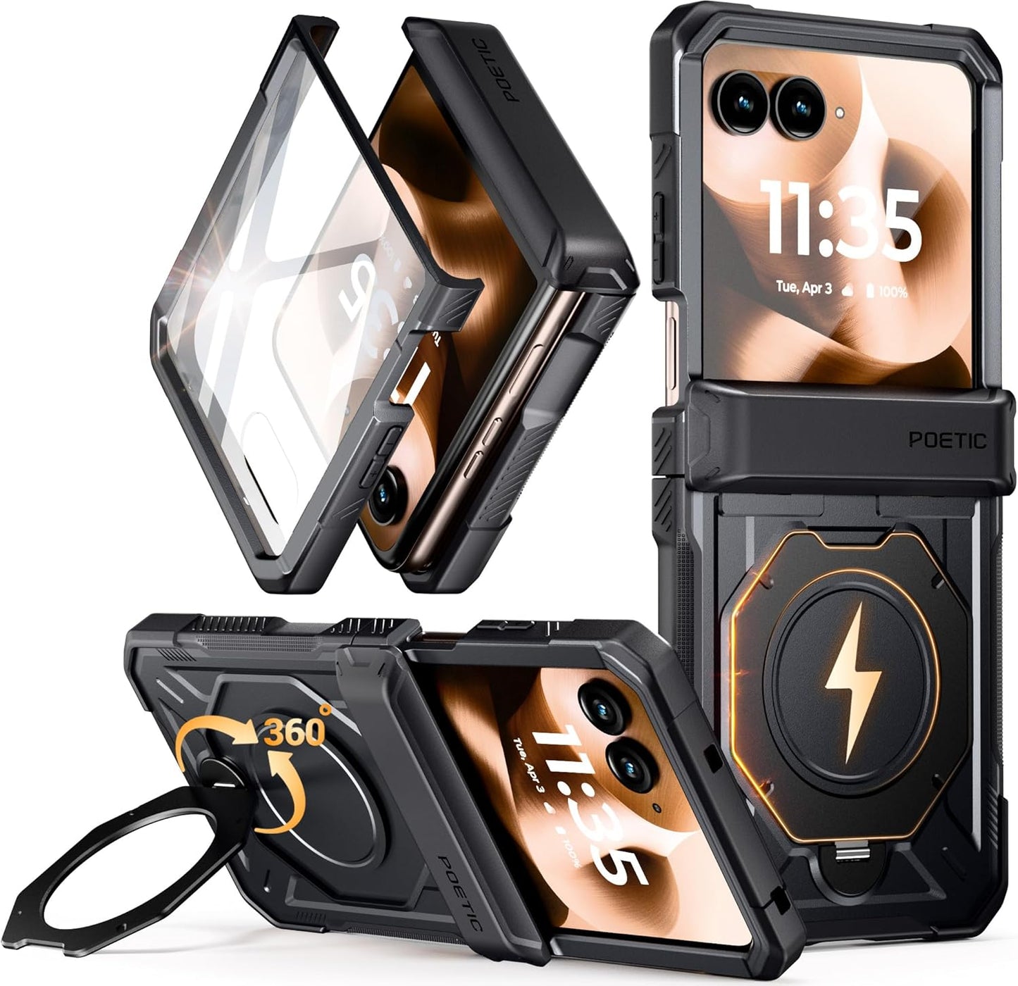 Moto Razr Ultra 2026/2025/2024 Magnetic Ring Kickstand