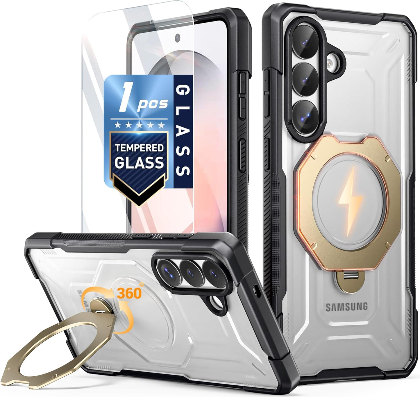 Galaxy S26 Spartan Case with Ring Stand