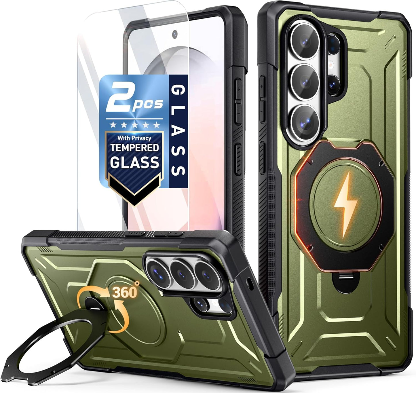 Galaxy S26 Ultra Spartan Case with Ring Stand