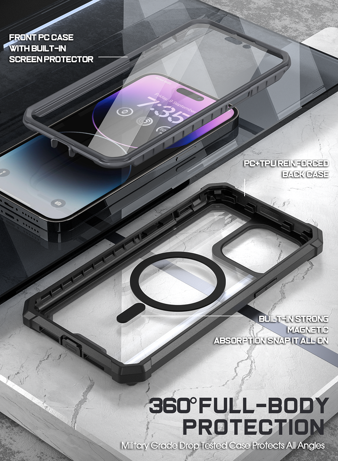 iPhone 14 Pro Shock-Absorbing MagSafe Phone Case